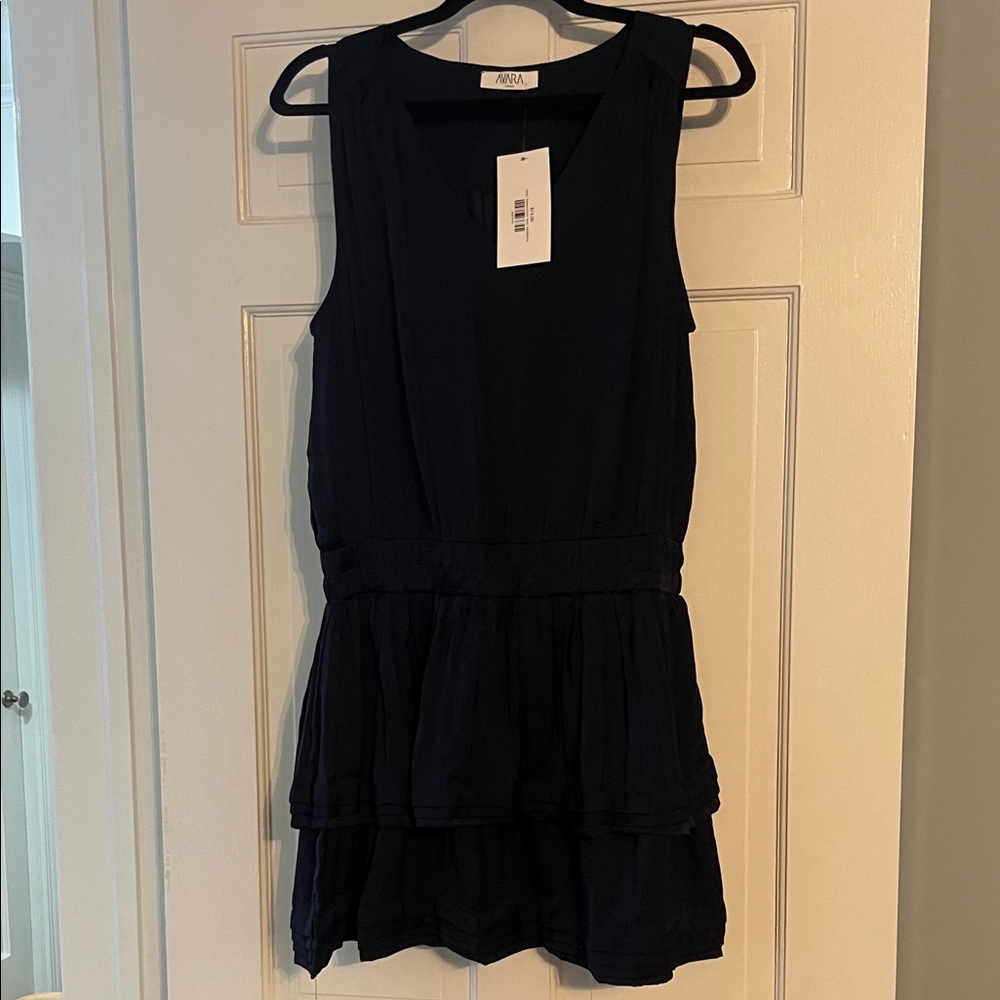Navy Blue Sleeveless Dress